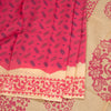 Sungudi Cotton Pink Printed Saree 06