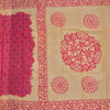 Sungudi Cotton Pink Printed Saree 06