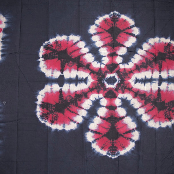 Sungudi Cotton Pink Printed Saree 07