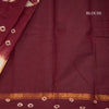 Sungudi Cotton Maroon Printed Saree