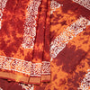 Chanderi Cotton Shibori Printed Maroon Colour Saree 02
