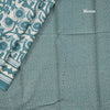 Chanderi Cotton Shibori Printed Light Sea Green Saree
