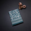 Chanderi Cotton Shibori Printed Light Sea Green Saree