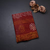 Chanderi Cotton Shibori Printed Maroon Colour Saree