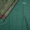 Chanderi Cotton Abstract Printed Green Saree