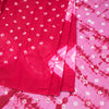 Mul Mul Cotton Magenta Pink Printed Saree 03
