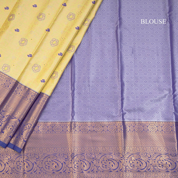 Light Green Semi Silk Saree With Contrast Border