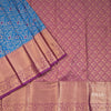 Blue Semi Silk Saree With Contrast Border 01