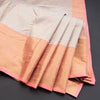 Cream Semi Silk Saree With Contrast Border 01