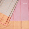 Cream Semi Silk Saree With Contrast Border 01