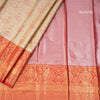 Gold Colour Semi Silk Saree With Contrast Border