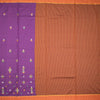 Dharwad Cotton Purple Thread Embroidered Saree