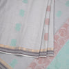 Grey Negamam Cotton Thread Embossed Saree