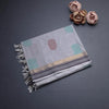 Grey Negamam Cotton Thread Embossed Saree