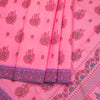 Pink Poly Cotton Printed Saree 03
