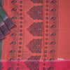 Dark Green Poly Cotton Printed Saree 03