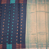 Silk Cotton Navy Blue Zari Worked Saree 02