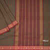 9 Yards Multi Colour Chettinad Cotton Micro Checked Saree And Simple Thread Border Without Blouse 02