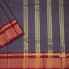 Shot Color Chettinad Cotton Zari Thread Border Without Blouse