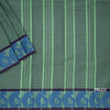 Green Chettinad Cotton Thread Border Without Blouse 02