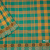 Multi Color Chettinad Cotton Thread Border Without Blouse 04
