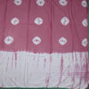 Mul Mul Cotton Rust Pink Shibori Printed Saree