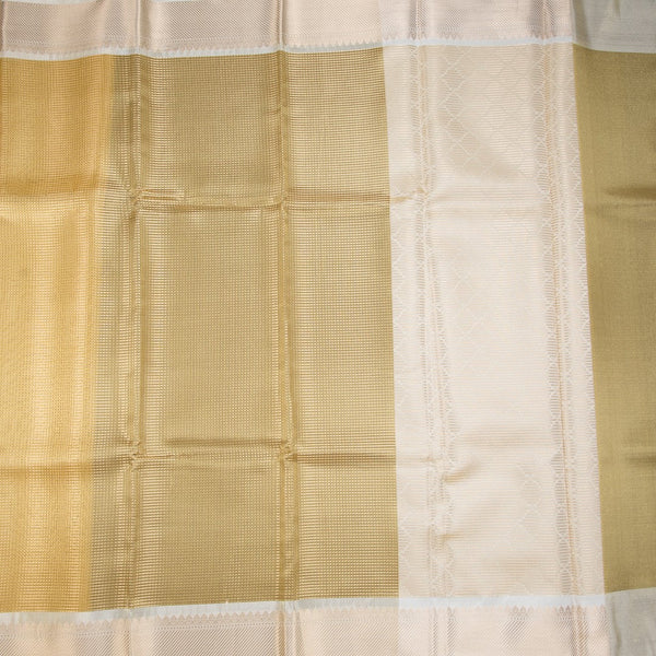 Kota Tissue Gold Saree With Zari Border 02
