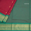 Kalyani Cotton Maroon Saree With Zari Buttas And Contrast Border 03
