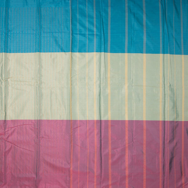 Tricolor Art Silk Saree Borderless Saree 02