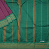Dharwad Cotton Purple Plain Saree 02