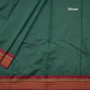 Dharwad Cotton Green Plain Saree 04