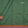Dharwad Cotton Green Plain Saree 05