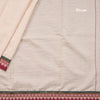 Dharwad Cotton Cream Plain Saree 03