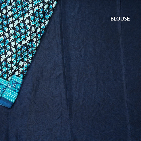 Faux Crepe Multi Colour Printed Saree 17