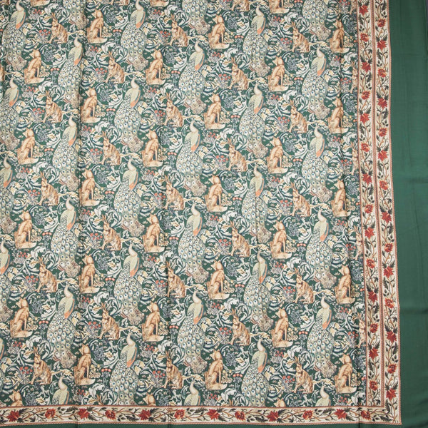 Faux Crepe Multi Colour Printed Saree 19