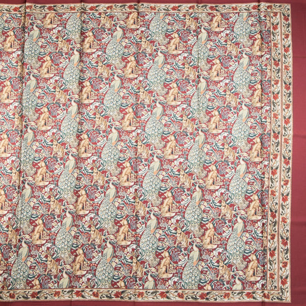 Faux Crepe Multi Colour Printed Saree 20