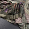 Semi Raw Silk Olive Green Floral Printed Saree - Kumaran Silks