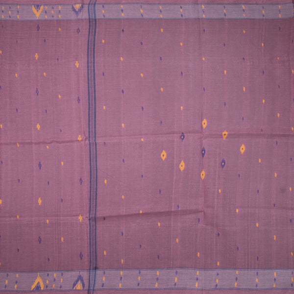 Bengali Cotton Onion Pink Thread Embossed Saree