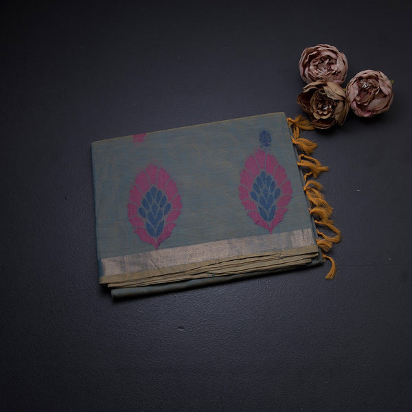 Negamam Cotton Shot Colour Embossed Saree