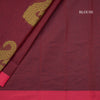 Negamam Cotton Maroon Peacock Embossed Saree