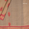 Kanchi Cotton Sandal Thread Embossed Saree