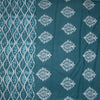 Mul Mul Cotton Teal Blue Printed Saree