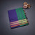 Poly Cotton Dark Purple Plain Saree With Zari Border