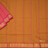 Poly Cotton Shot Colour Plain Saree With Peacock Zari Border