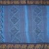 Sungudi Cotton Azure Blue Floral Printed Saree Without Blouse