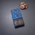 Sungudi Cotton Azure Blue Floral Printed Saree Without Blouse