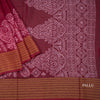 Chiffon Maroon Printed Saree