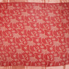 Chiffon Red Printed Saree