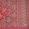 Chiffon Rose Pink Printed Saree