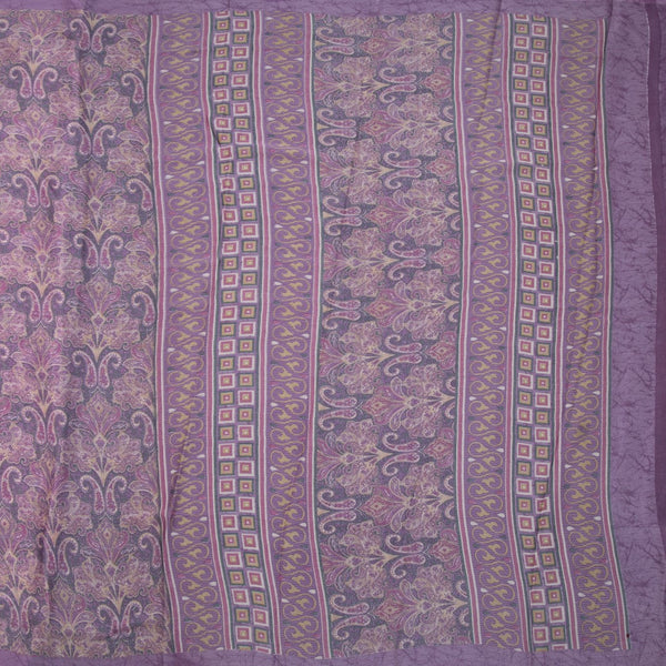 Chiffon Lavender Printed Saree